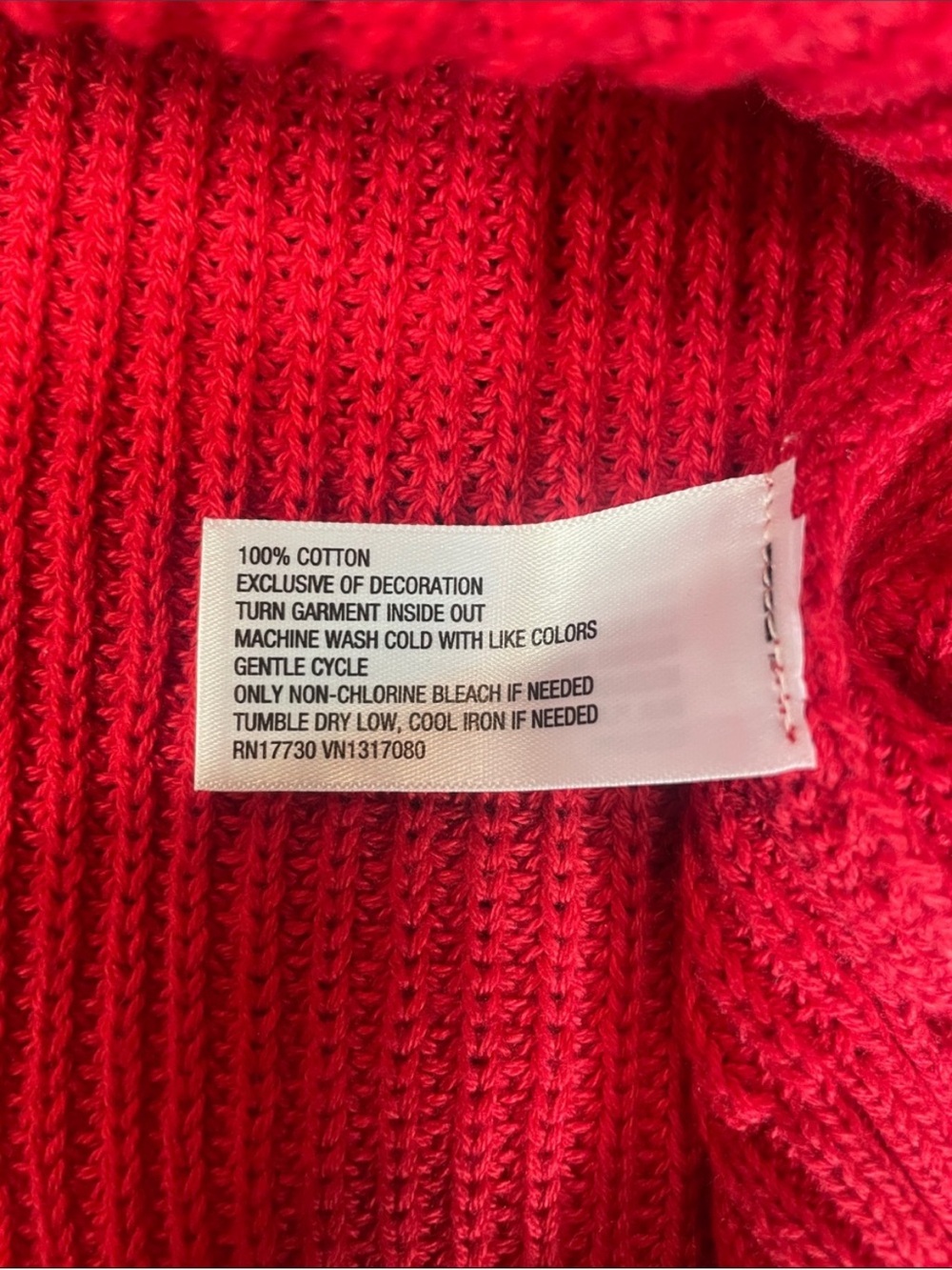 Game Day Collegiate Dorm Ready Chunky Knit Red Button Down Sweater Var Sizes NWT - Picture 5 of 5